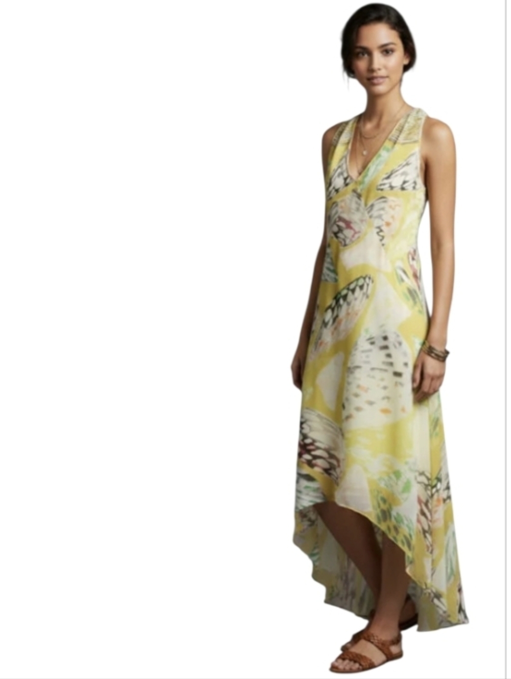 Leifsdottir 8 HiLo Silk Inagua Maxi Butterfly Dress